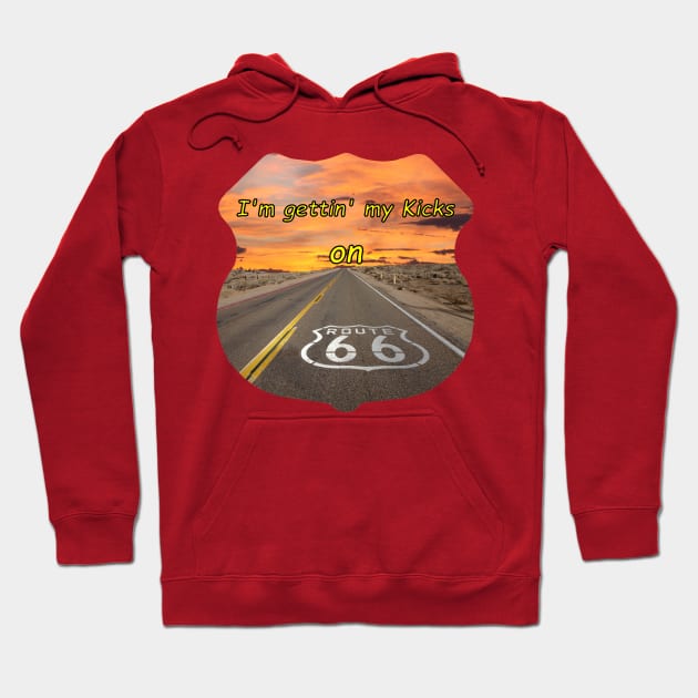 Route 66 Hoodie by RovingCraftShop